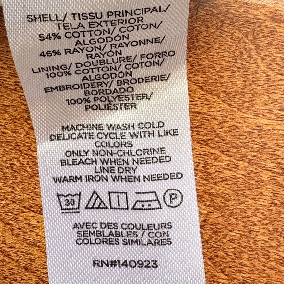 Loft Puff Sleeve Polka Dot Embroidered Tiered Dressb Size S Boho - Picture 14 of 14